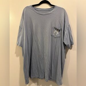 Peach State Pride Short Sleeve Logo Pocket Tee Blue Size XXL